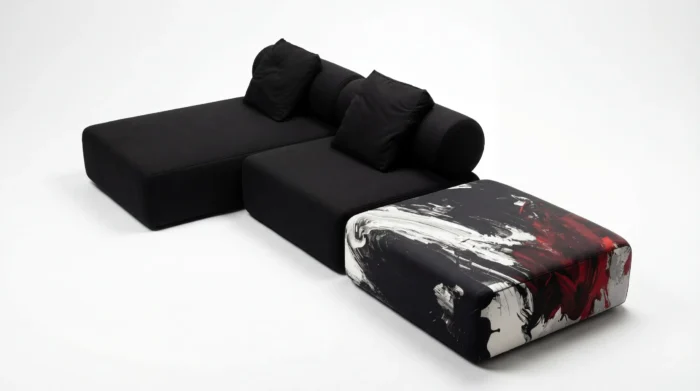 Модульний диван з авторським принтом EXOTIQ-19