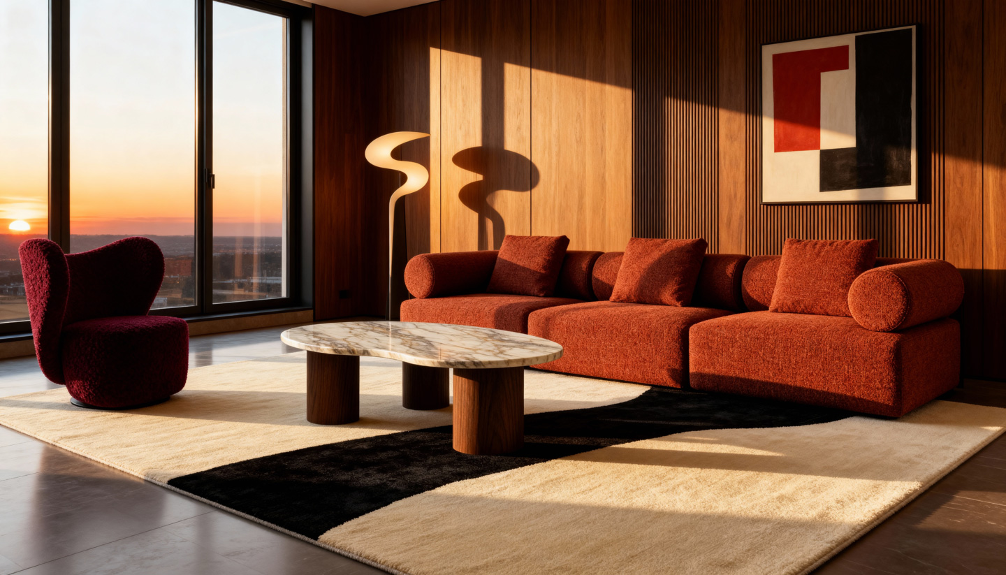 Диван купити у Києві — преміальний дизайнерський диван KAIZEN у сучасній вітальні