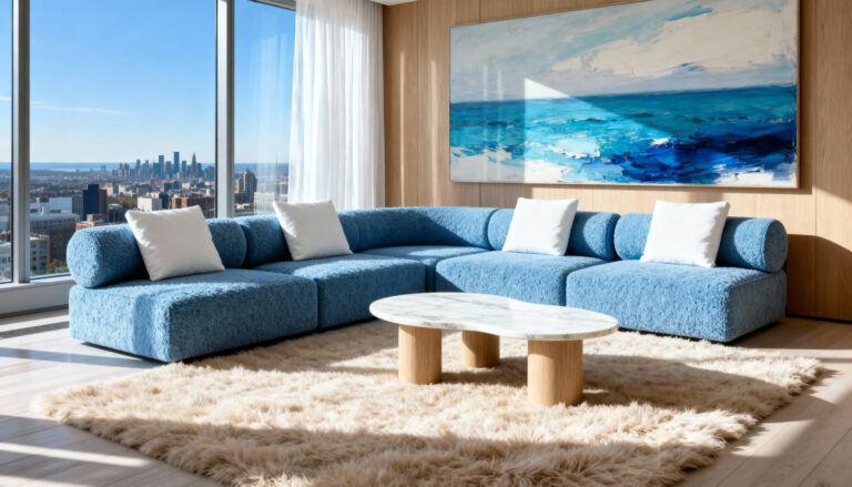 Купити кутовий диван від виробника KAIZEN у сучасному інтер’єрі вітальні