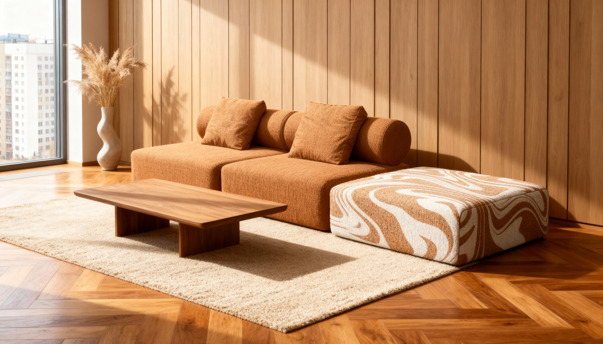 Дизайнерські меблі в мінімалістичному інтер’єрі студії KAIZEN