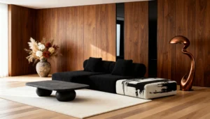 Диван для лаундж зони в сучасному комерційному інтер’єрі